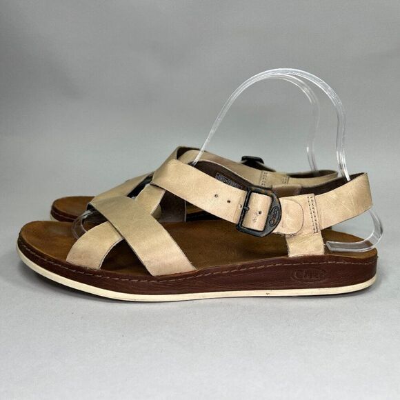 Chaco Women's Size 8 Tan Leather Sandals - Picture 4 of 11